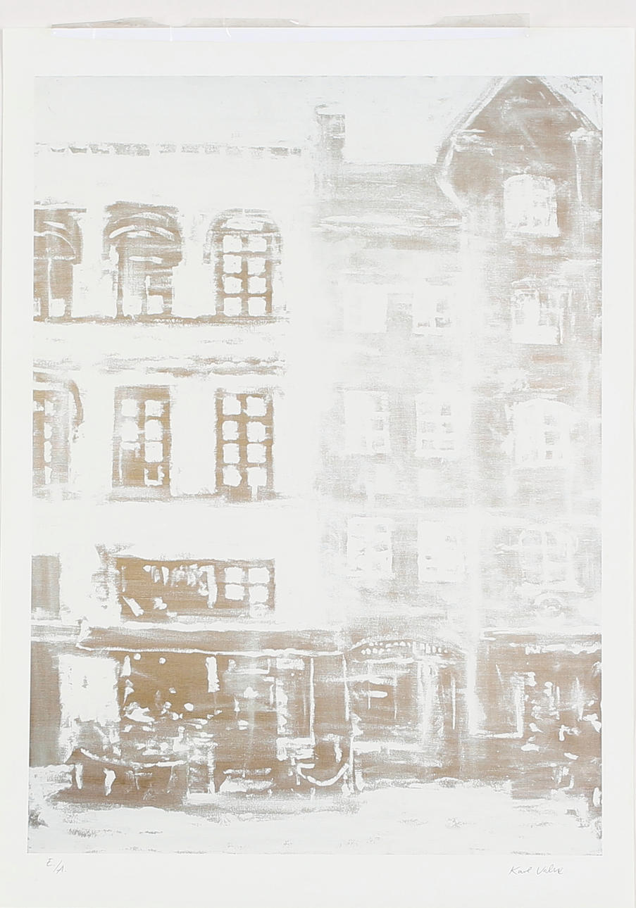 KARL VALVE. Husgavlar. Fotoprint. Signerad. E./A.