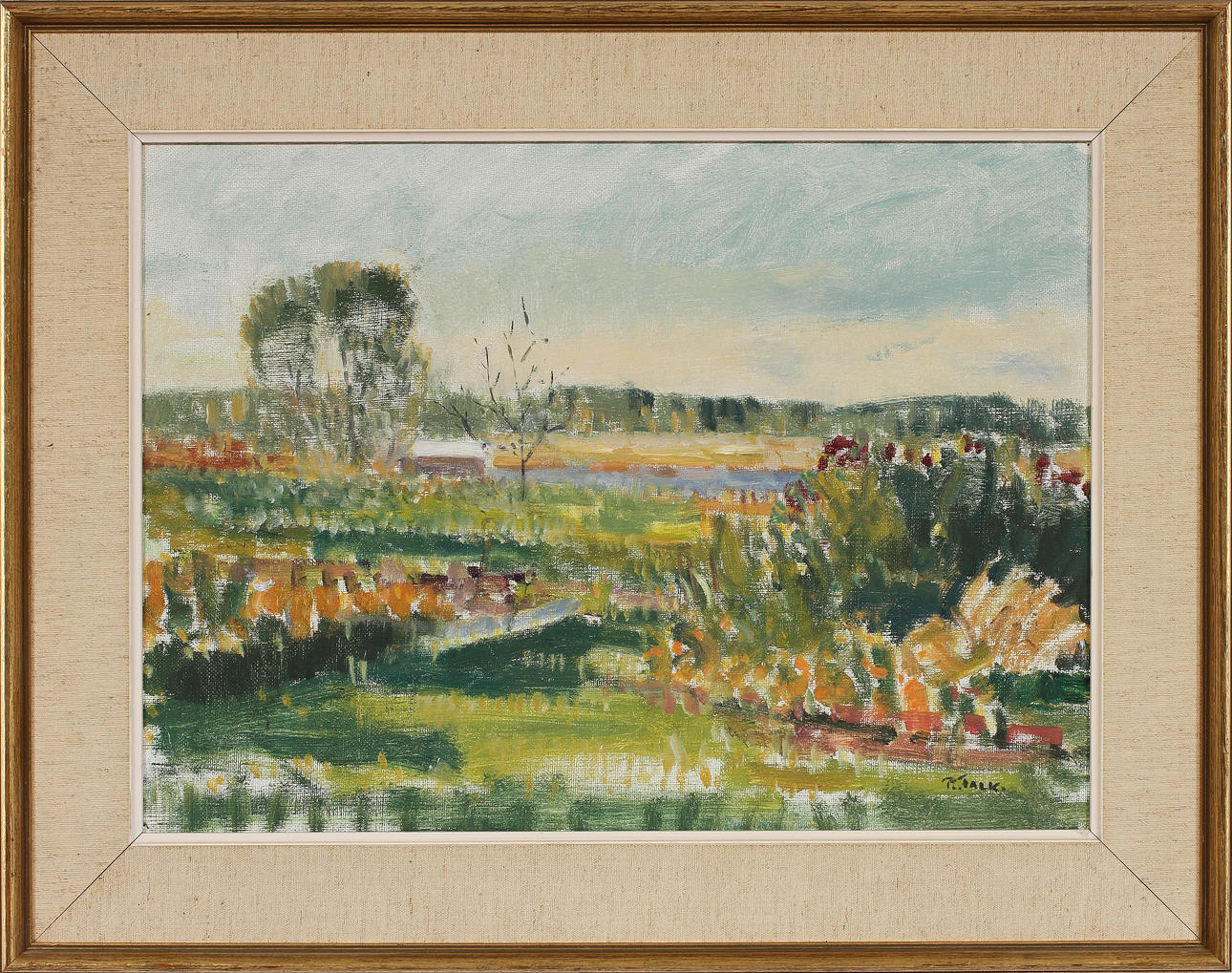 RAGNAR FALK. Olja på duk, signerad.