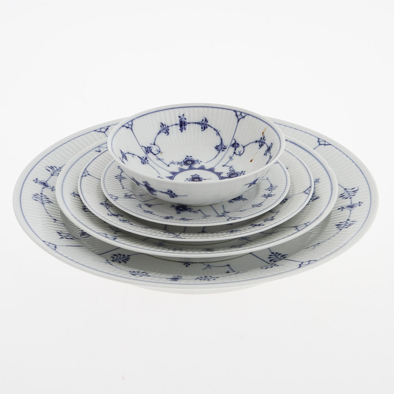 SERVIS, 34 delar, Musselmalet, Royal Copenhagen.