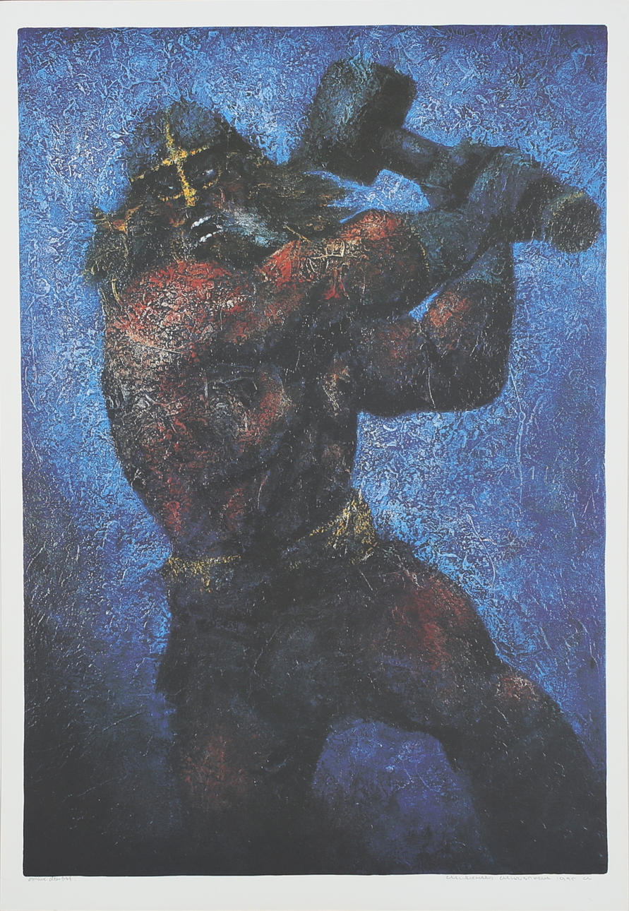 CARL-RICHARD CARLENSTIERNA. Tor. Färgserigrafi. Signerad och daterad1995.