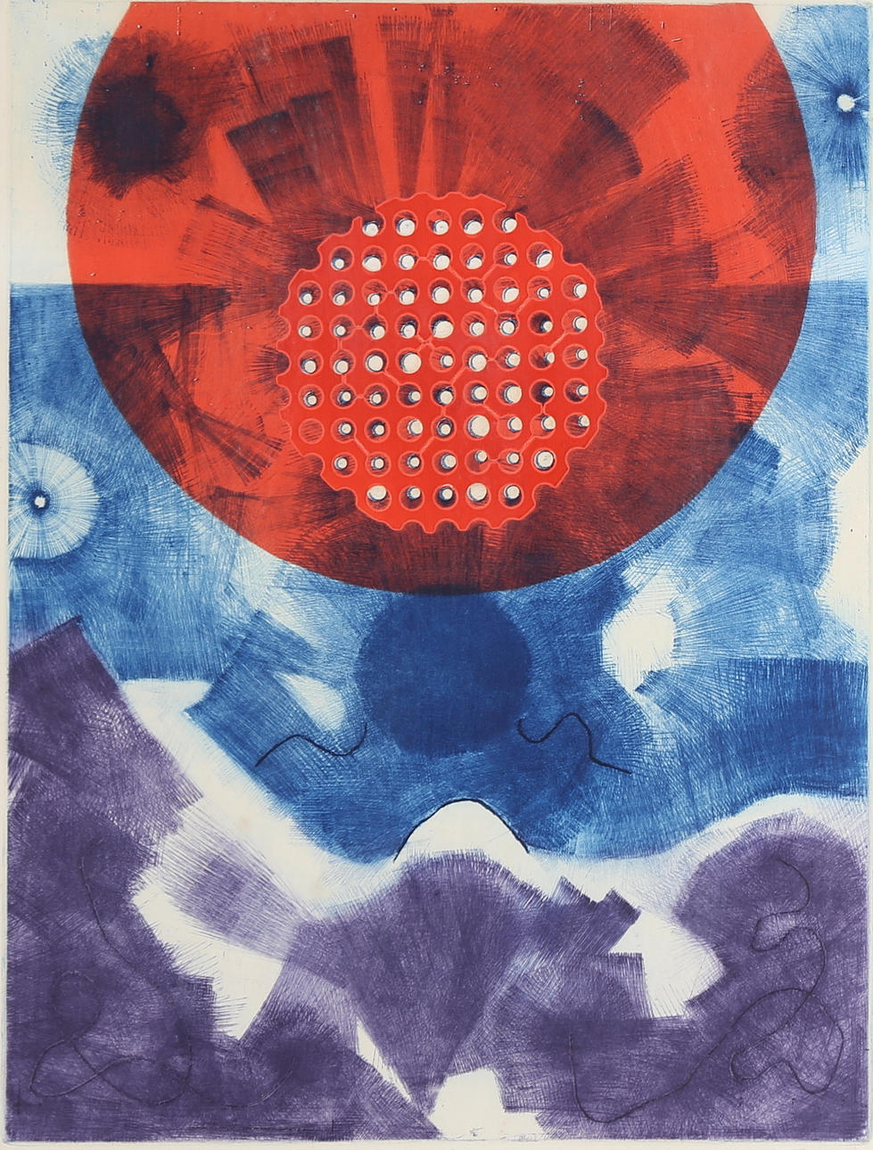 NILS BJÖRKLUND. lithograph, "Zenith", numbered 23/60, signed "Furto", dated -74.