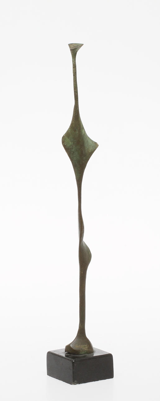 OKÄND KONSTNÄR. Abstrakt skulptur, brons, signerad och daterad 1980.