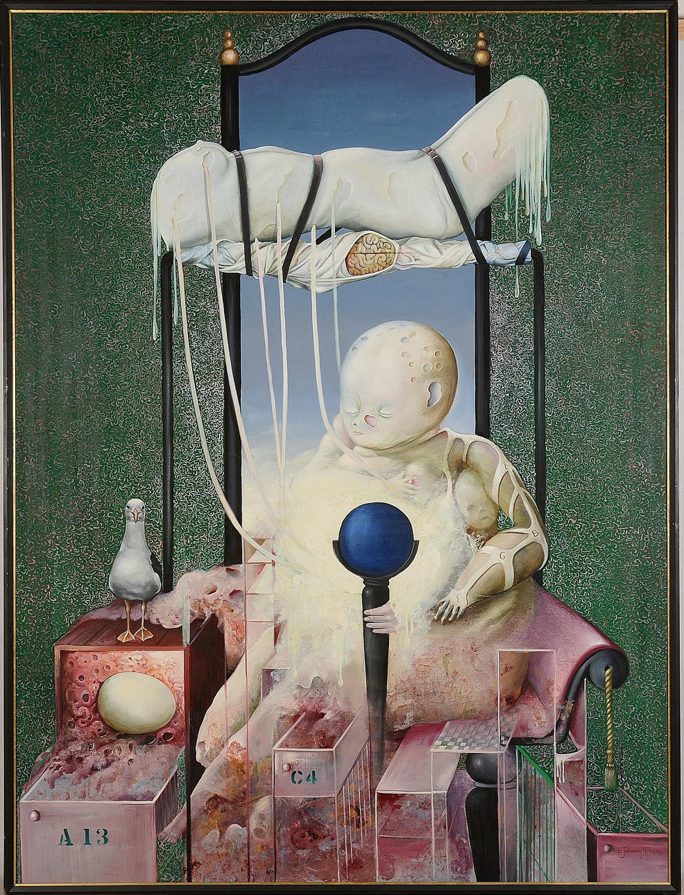 BERT-JOHNNY NILSSON. Olja på duk.