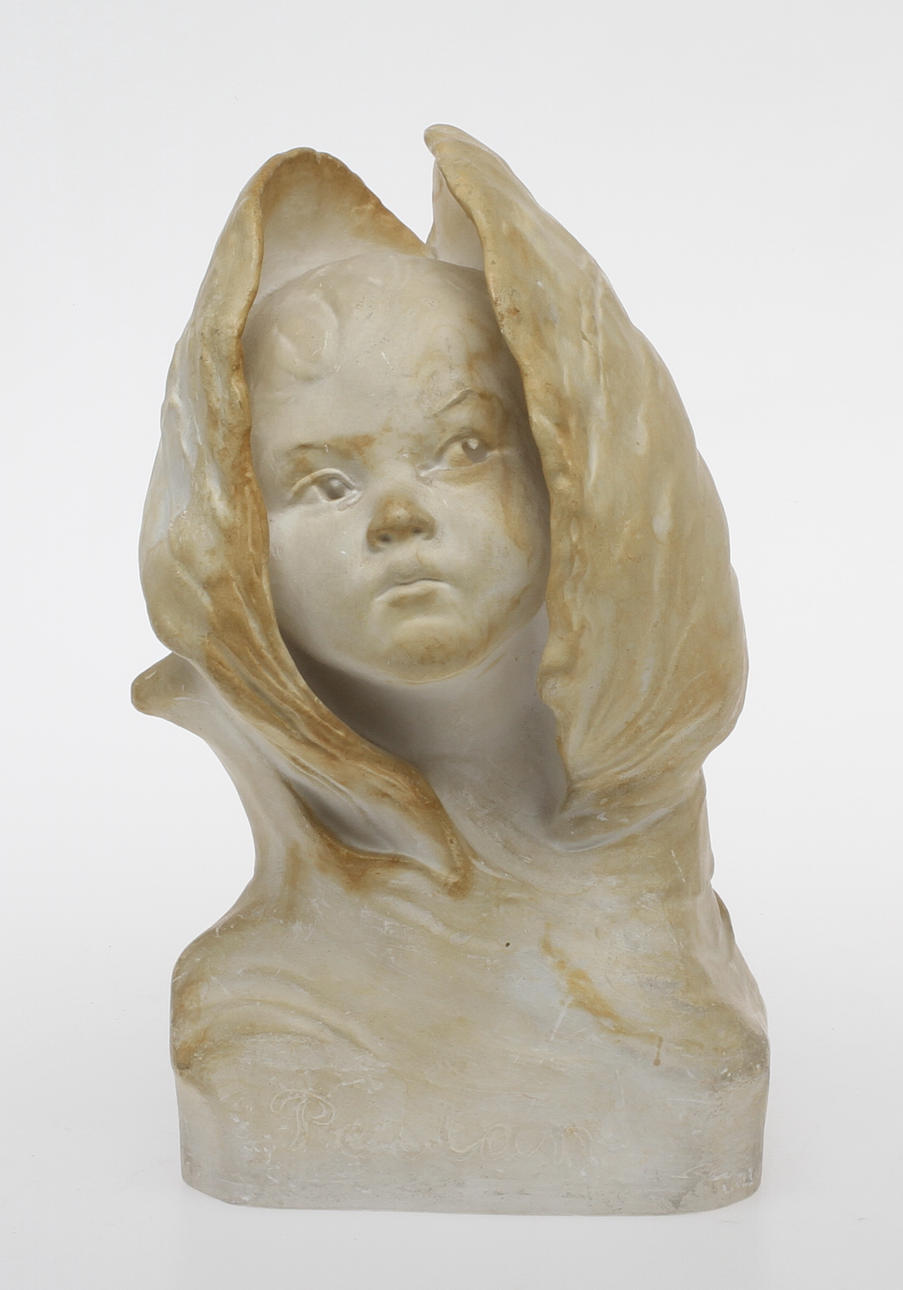 WERNER ÅKERMAN. "Perlan", porträttbyst, gips, signerad.