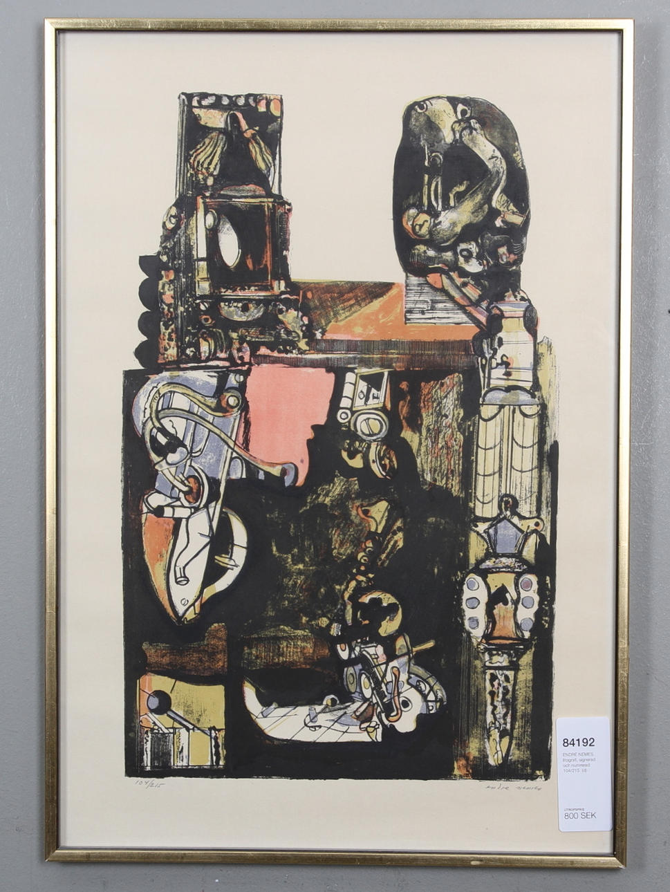 ENDRE NEMES. litografi, signerad och numrerad 104/215.