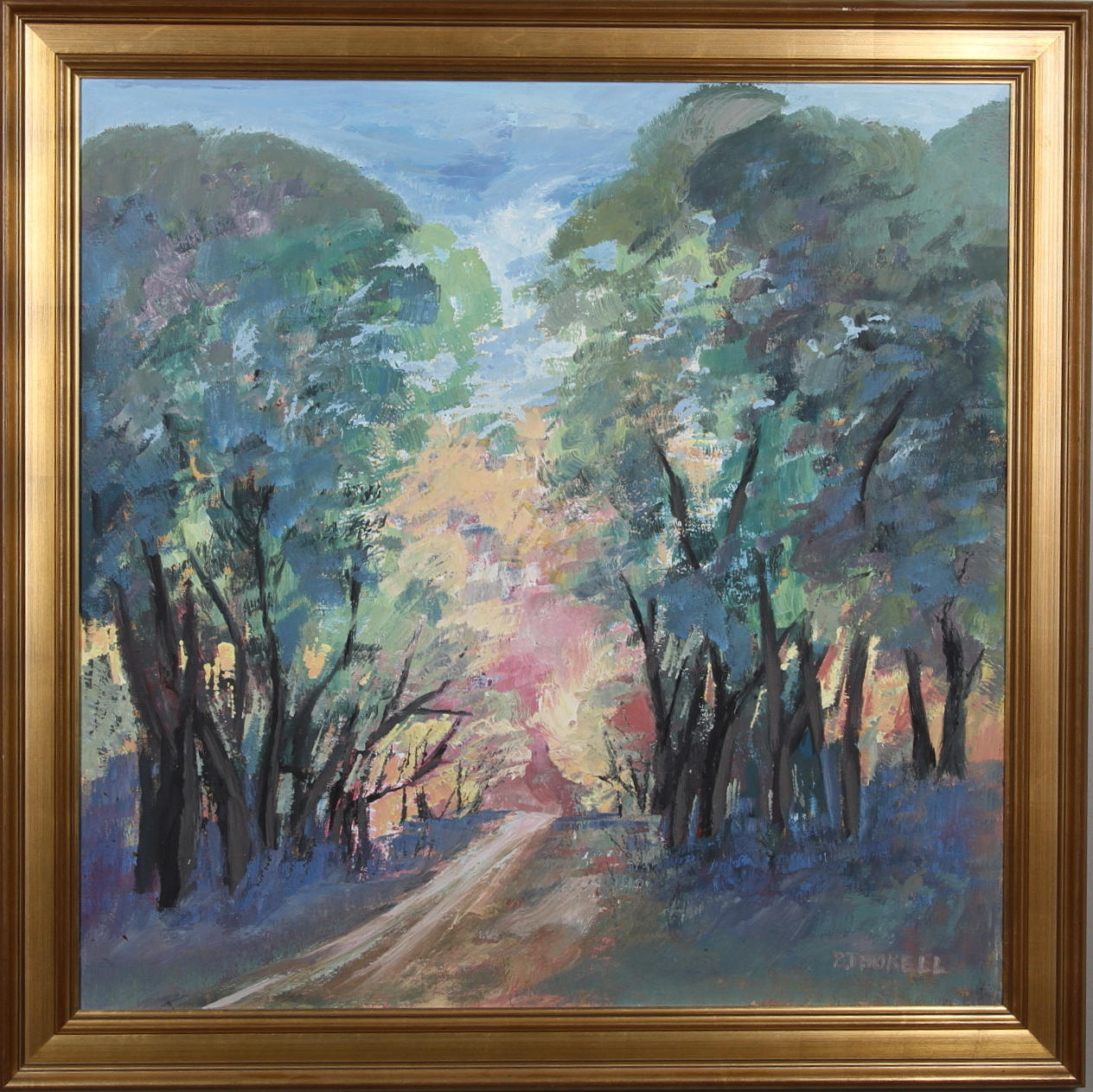 BRITTA THORELL. olja på duk, signerad.