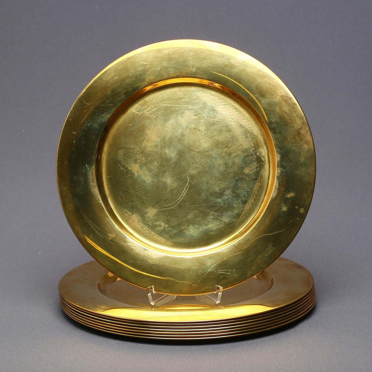 KUVERTTALLRIKAR, 8 st, mässing, Stelton, Danmark.