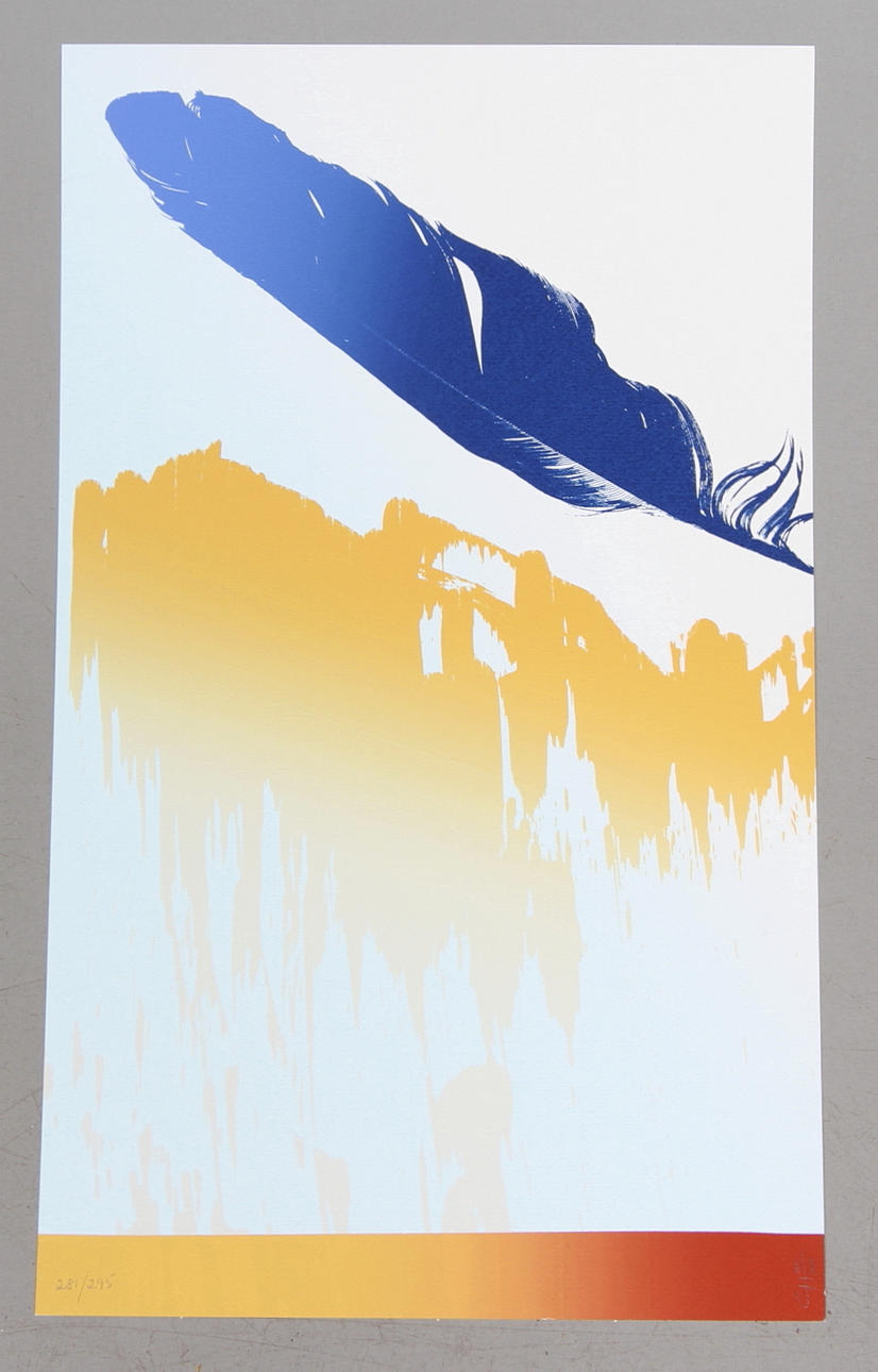 CURT HILLFON. Färglitografier, 3 st, signerad och numrerade.