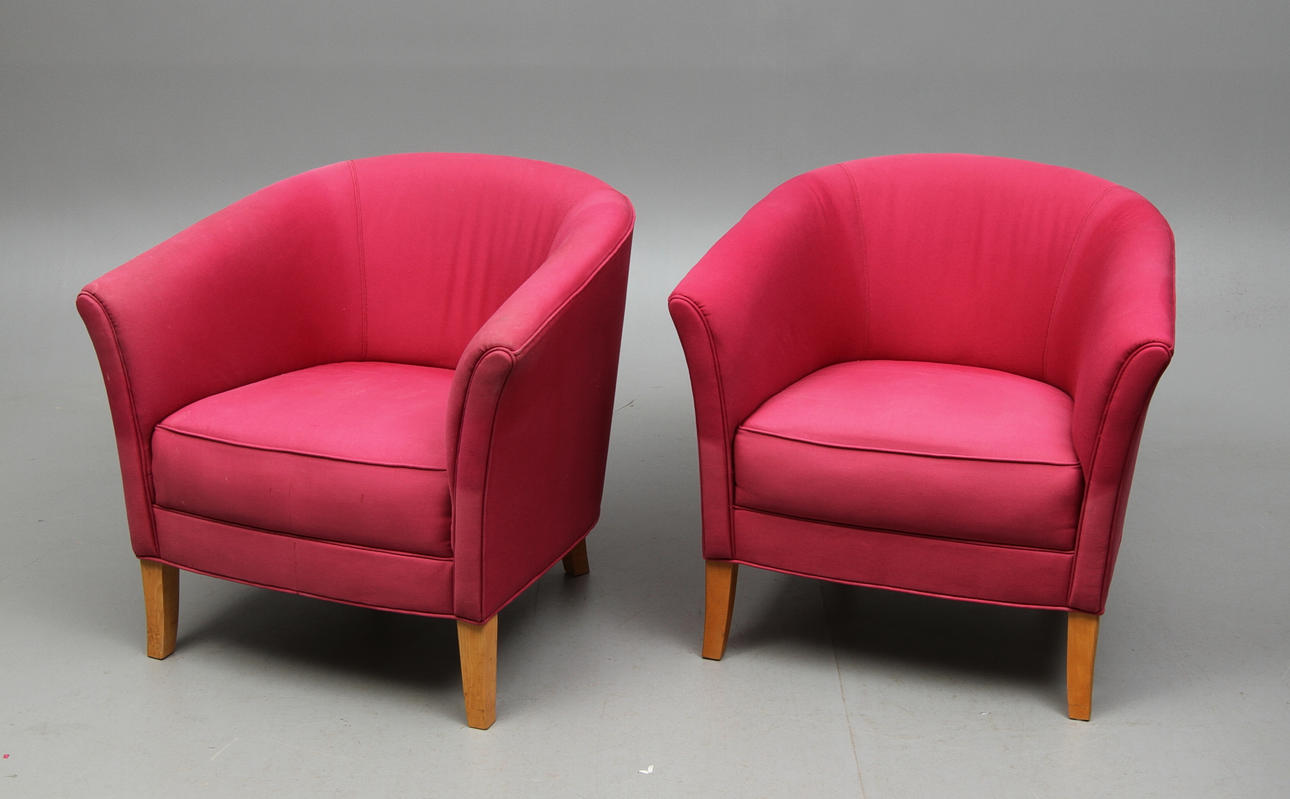 FÅTÖLJER, 2 st, 19/2000-tal.