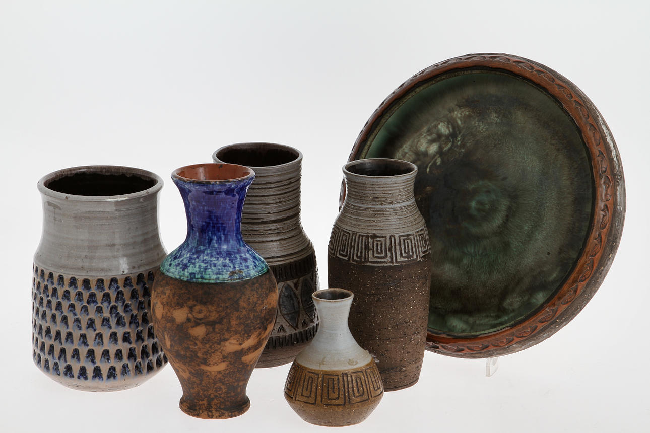 PARTI KERAMIK, 6 delar, Evert Farsnäs samt Tilgman.