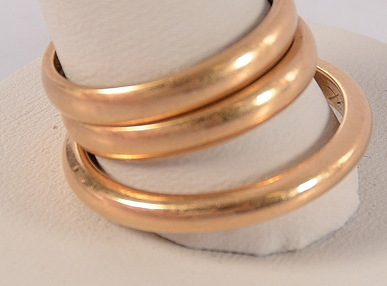 RINGAR, 3 st, guld 18K.