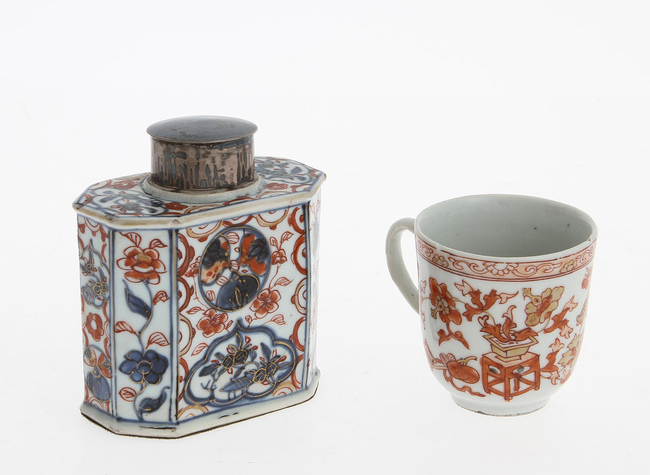 TEDOSA samt TEKOPP, porslin, Kina, 1700-tal.