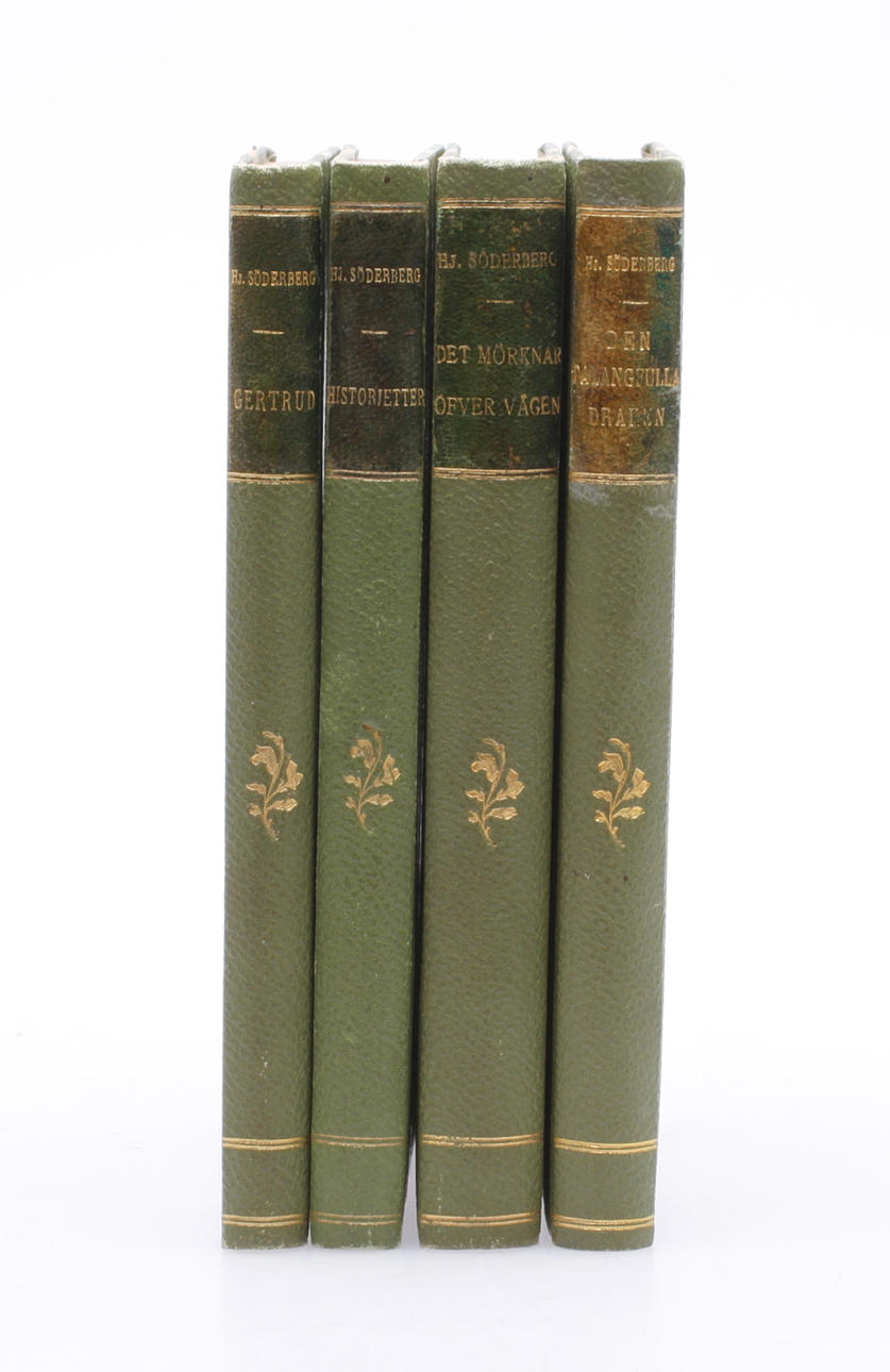HJALMAR SÖDERBERG, 4 band, första och andra upplagor, Albert Bonniers förlag, Stockholm.