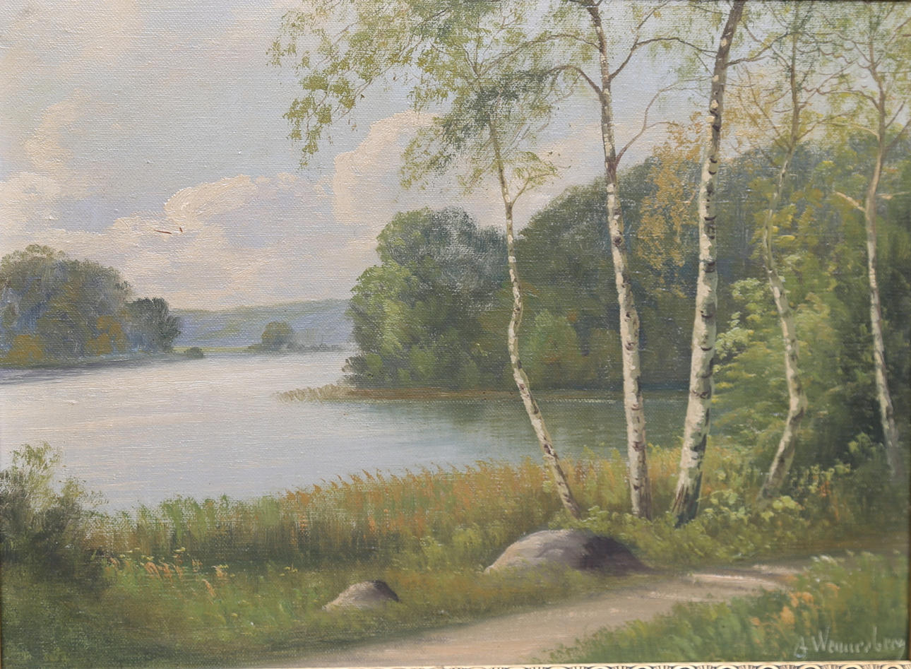 OIDENTIFIERAD KONSTNÄR. Oil on canvas, signed A. Wennerberg.