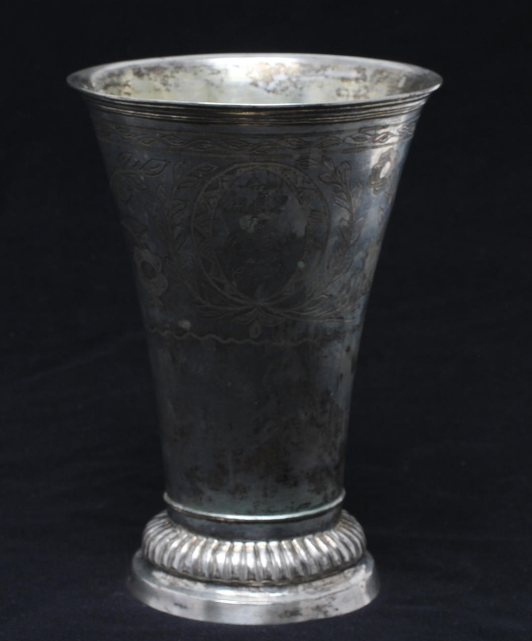 POKAL, silver, P G Fröberg Norrtälje 1869. Vikt ca 409 gram.