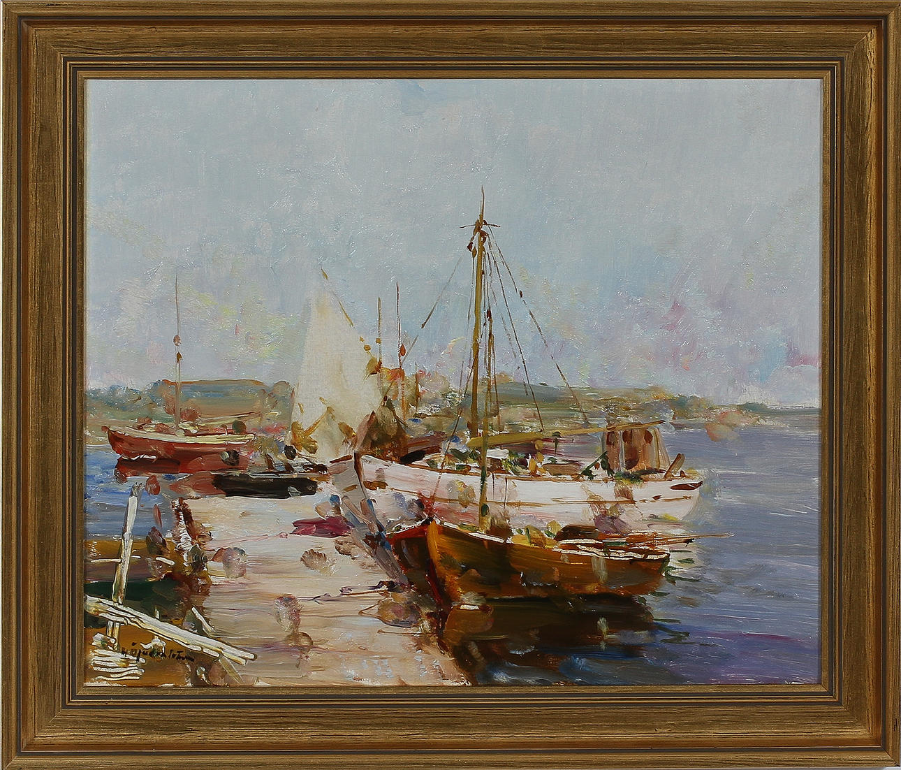 HUGO ÖFVERSTRÖM. Olja på duk, signerad.