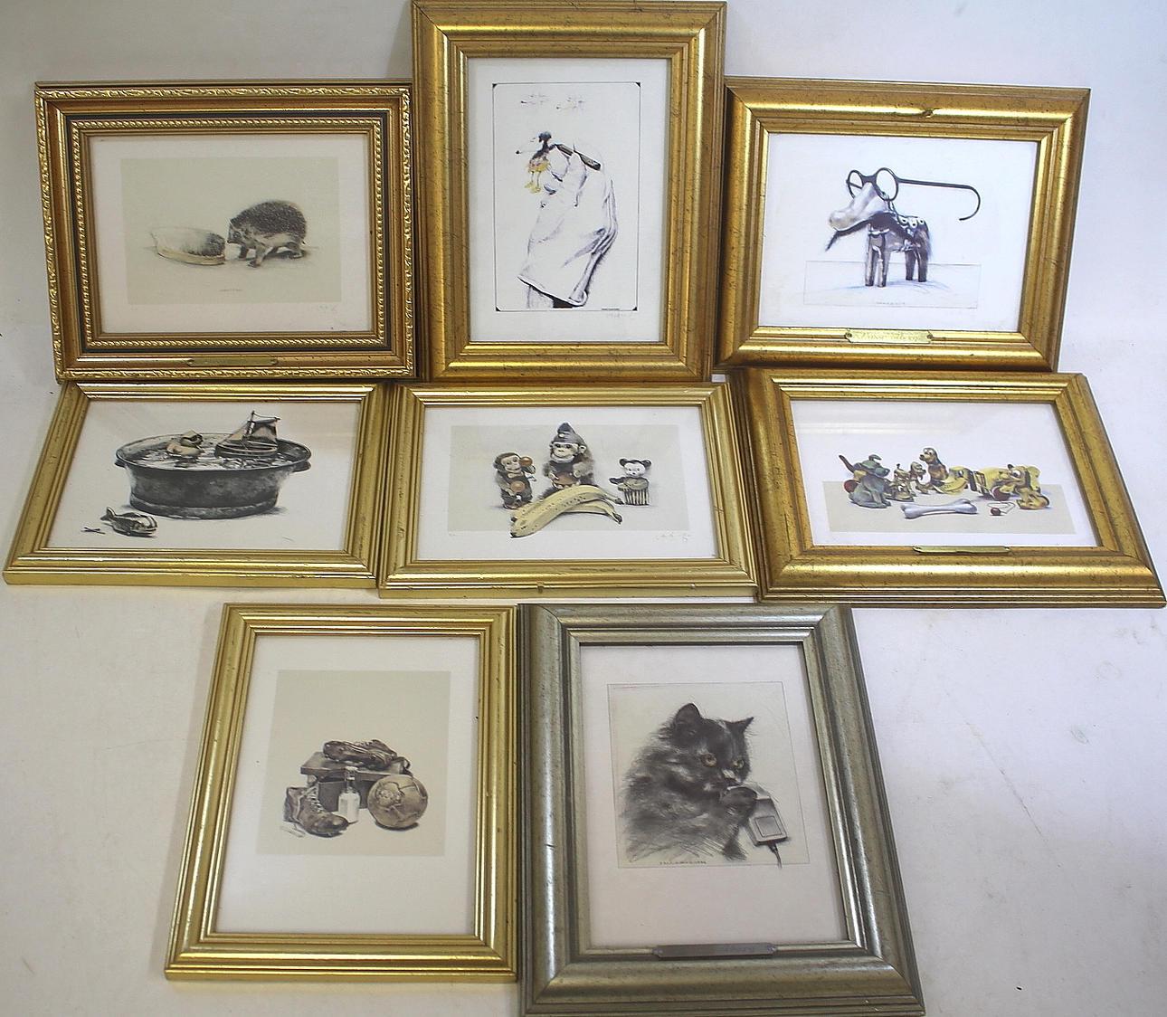 LASSE ÅBERG. print, 8 pieces, Lasse Åberg.