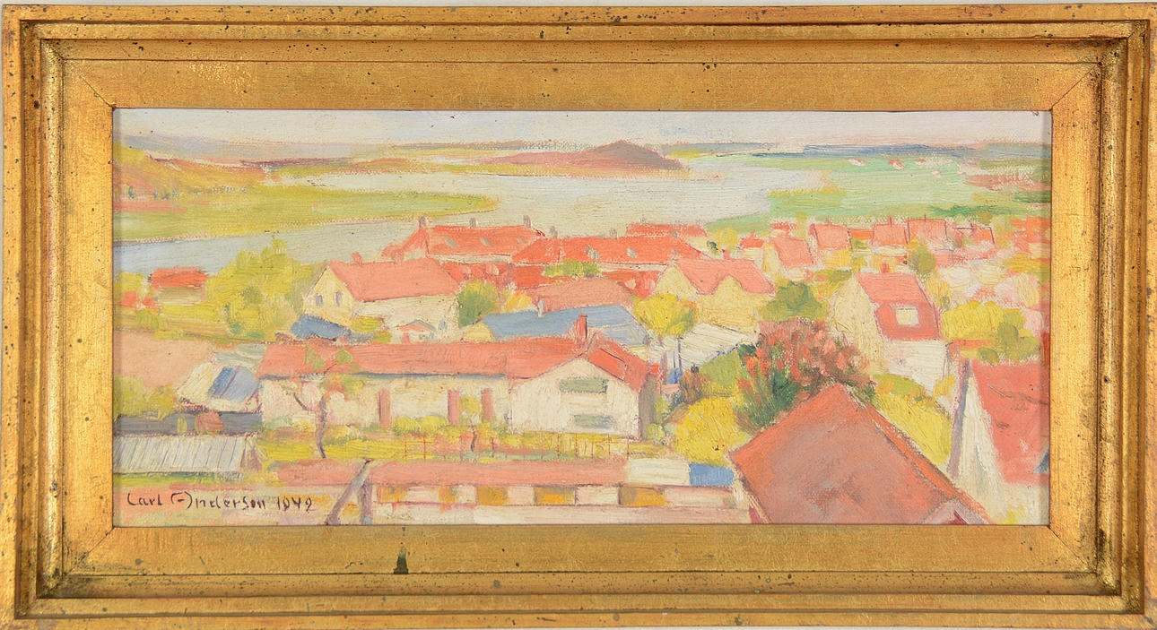 CARL ANDERSSON. Olja på pannå.