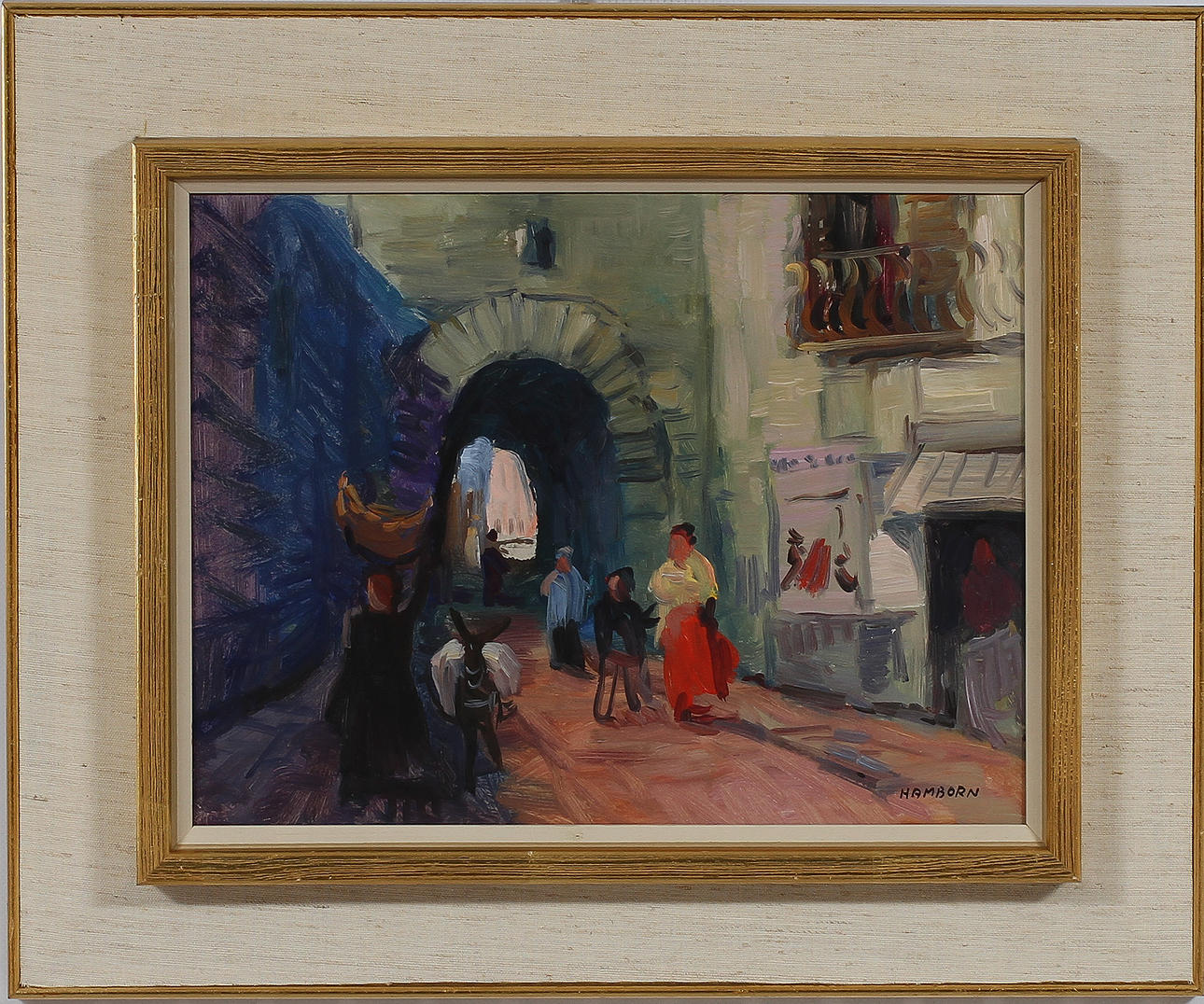 AXEL HAMBORN. Oljemålning, sign.