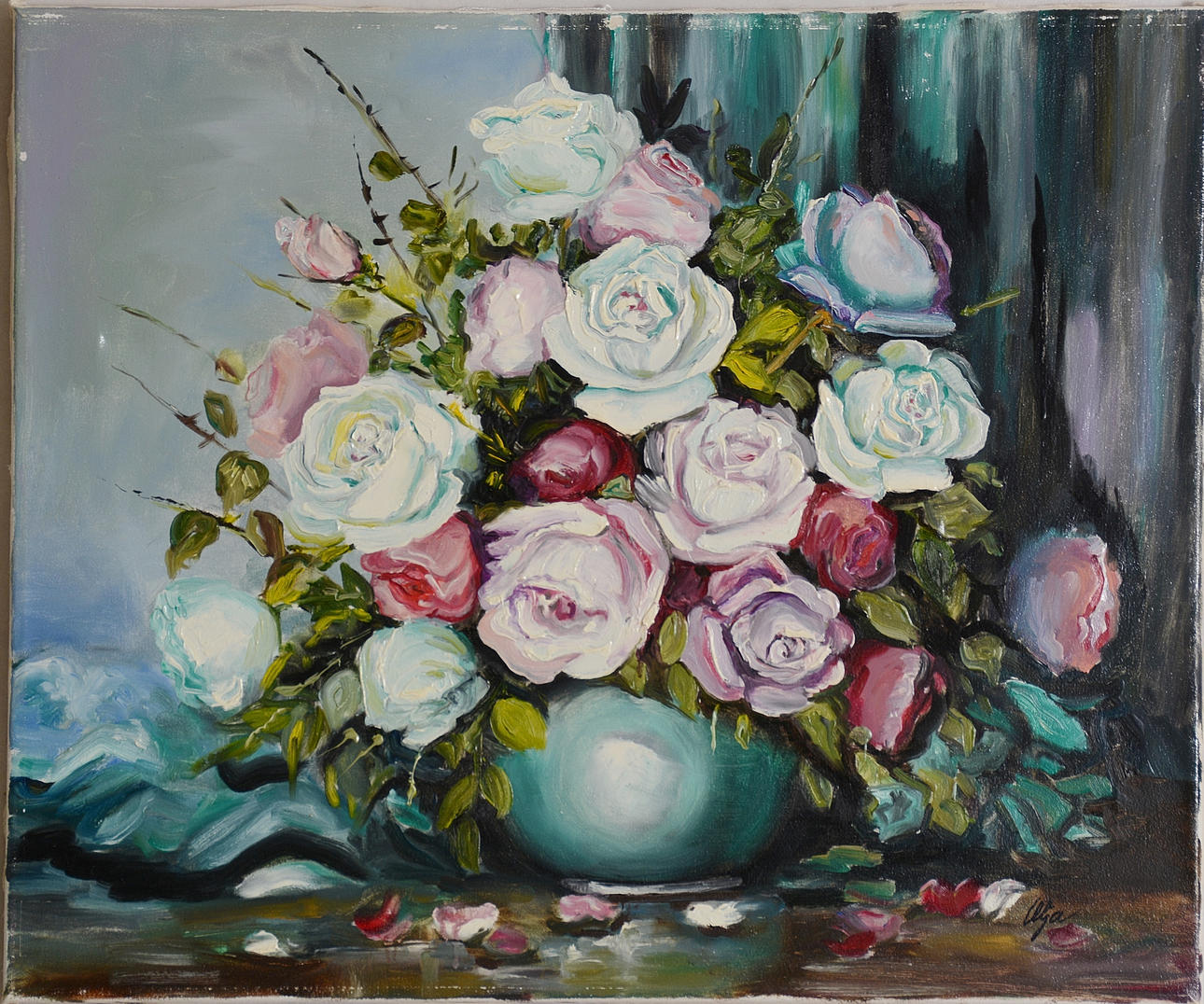 OIDENTIFIERAD KONSTNÄR. Olja på duk.