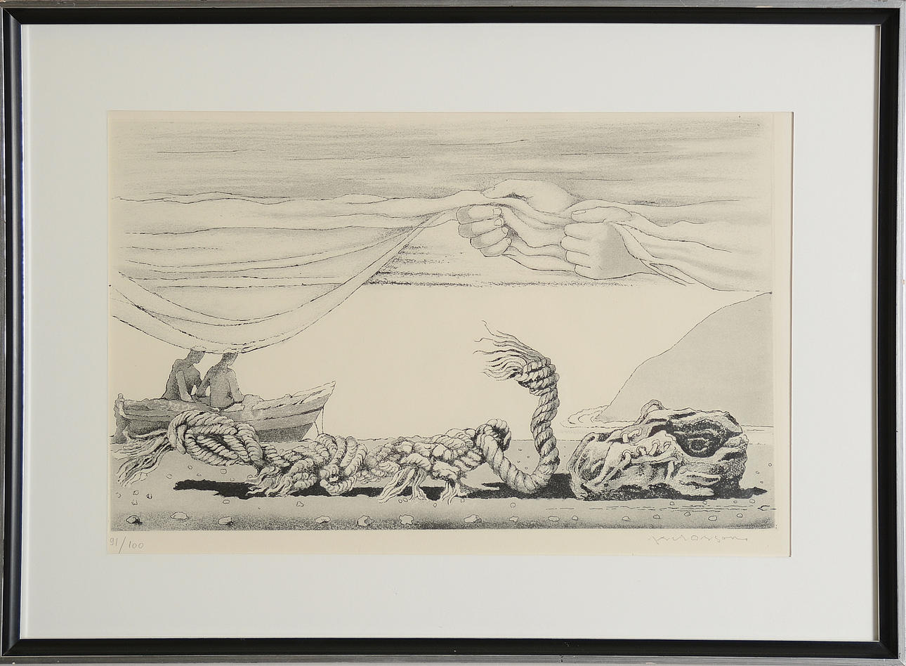 AXEL OLSON. Etsning.
