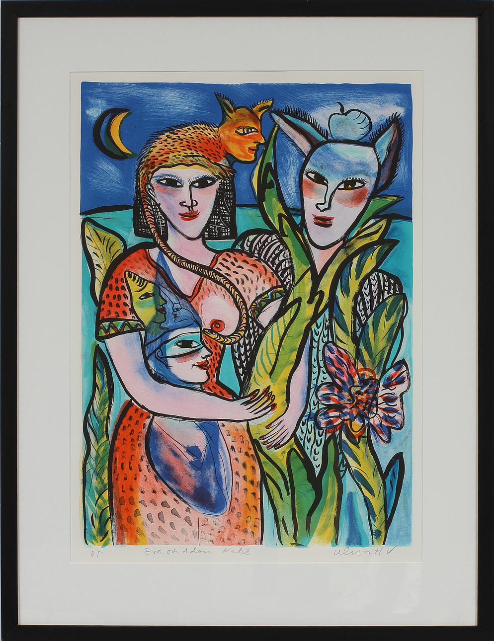 ULRICA HYDMAN-VALLIEN. Färglitografi, signerad, PT.