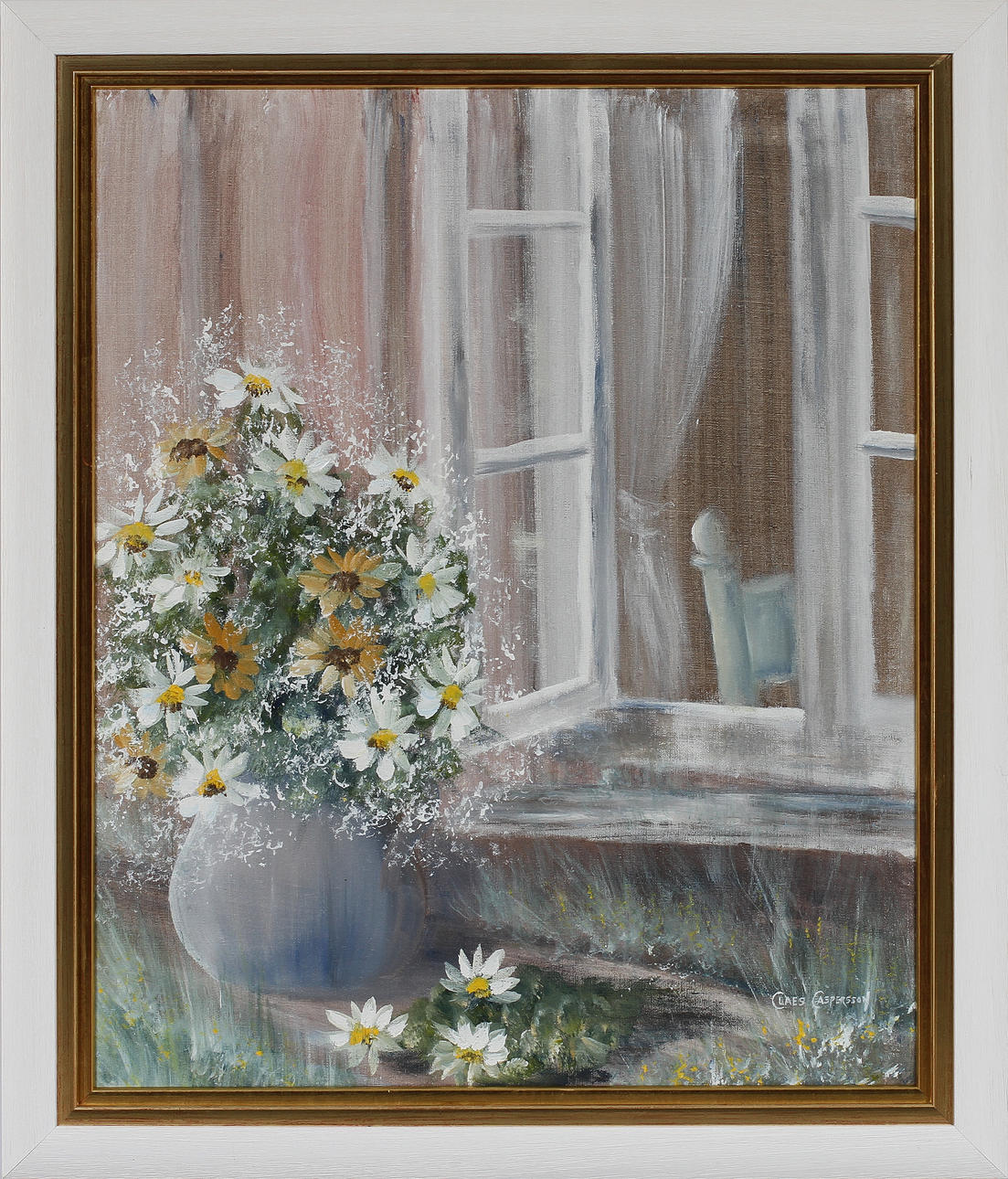 CLAES CASPERSSON. Olja på duk, signerad.