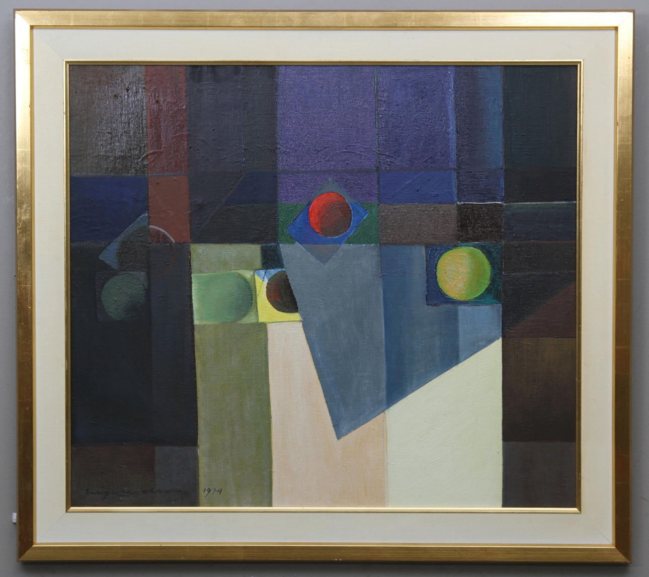 INGVAR OLSON. olja på duk, signerad och daterad 1974.