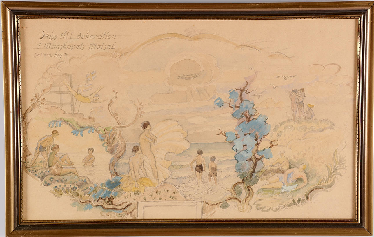 OIDENTIFIERAD KONSTNÄR. Blandteknik.