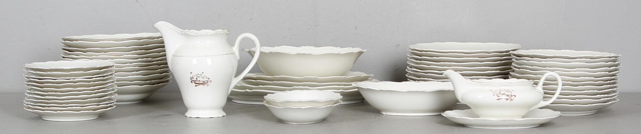 MATSERVIS, 57 delar, porslin, "Venetia", Karlskrona.