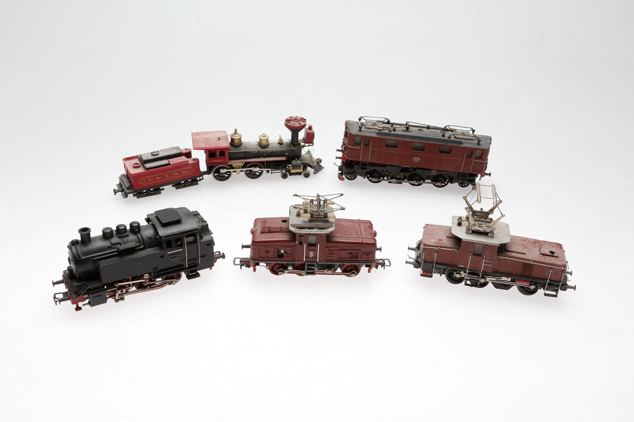 TÅG, 5 st, modelljärnväg.