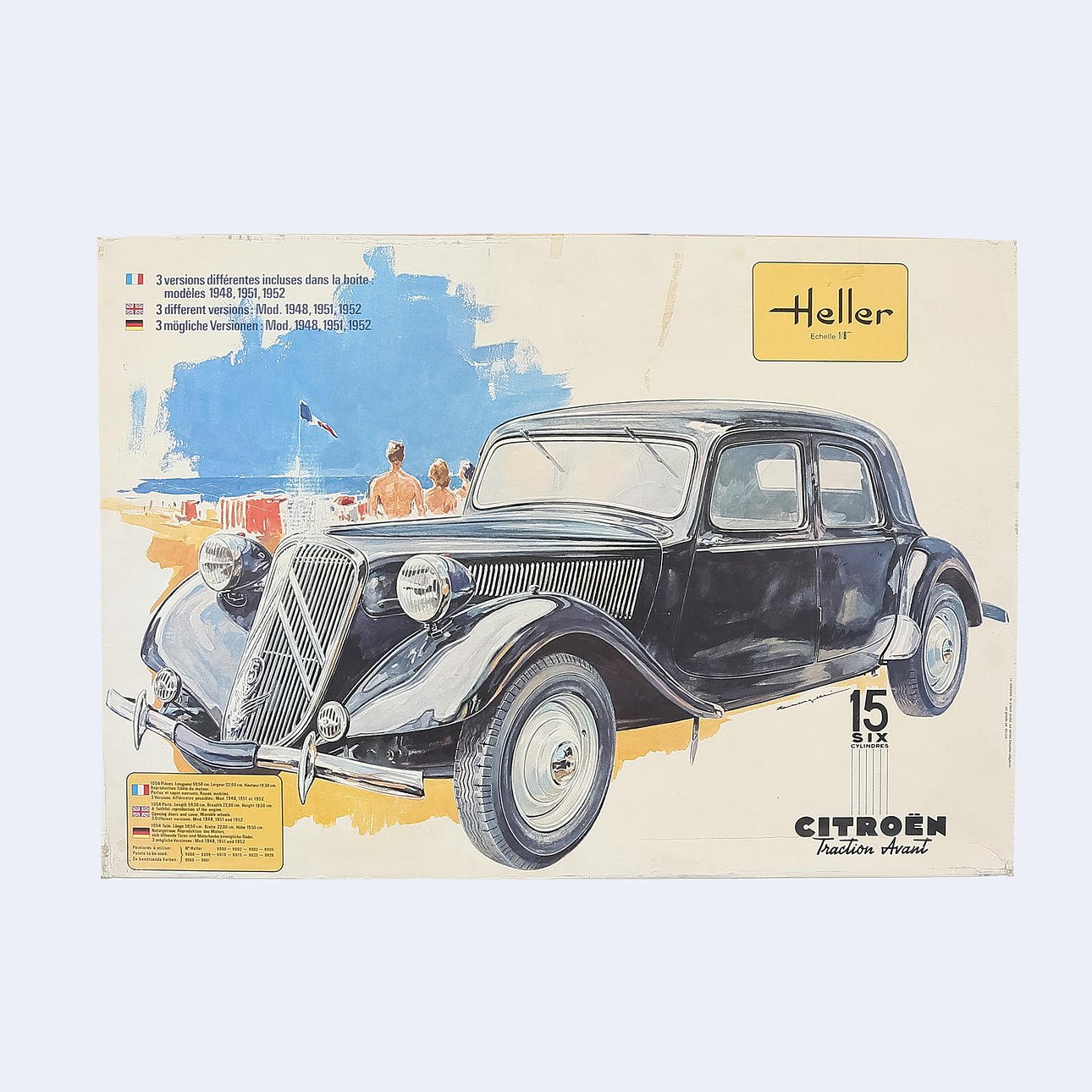 BILMODELL, Citroën, Heller.