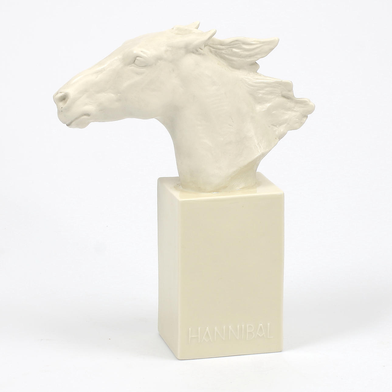 HESTEHOVED, porcelæn, "Hannibal", Rosenthal.