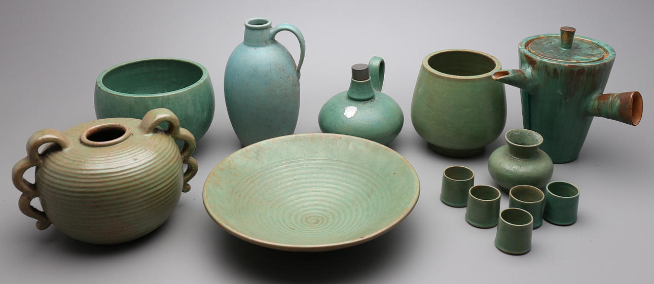 PARTI KERAMIK, 13 delar, Steninge lervarufabrik.