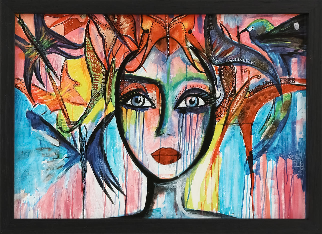 CAROLINA GYNNING. Ansikte, tryck.