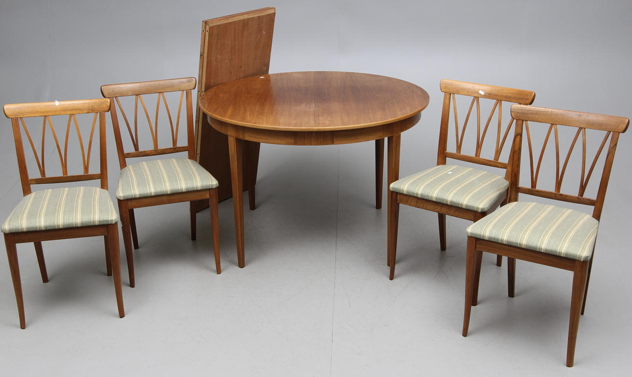 MATGRUPP, 5 delar, "Pyramid", Carl Malmsten för Åfors Möbelfabrik.