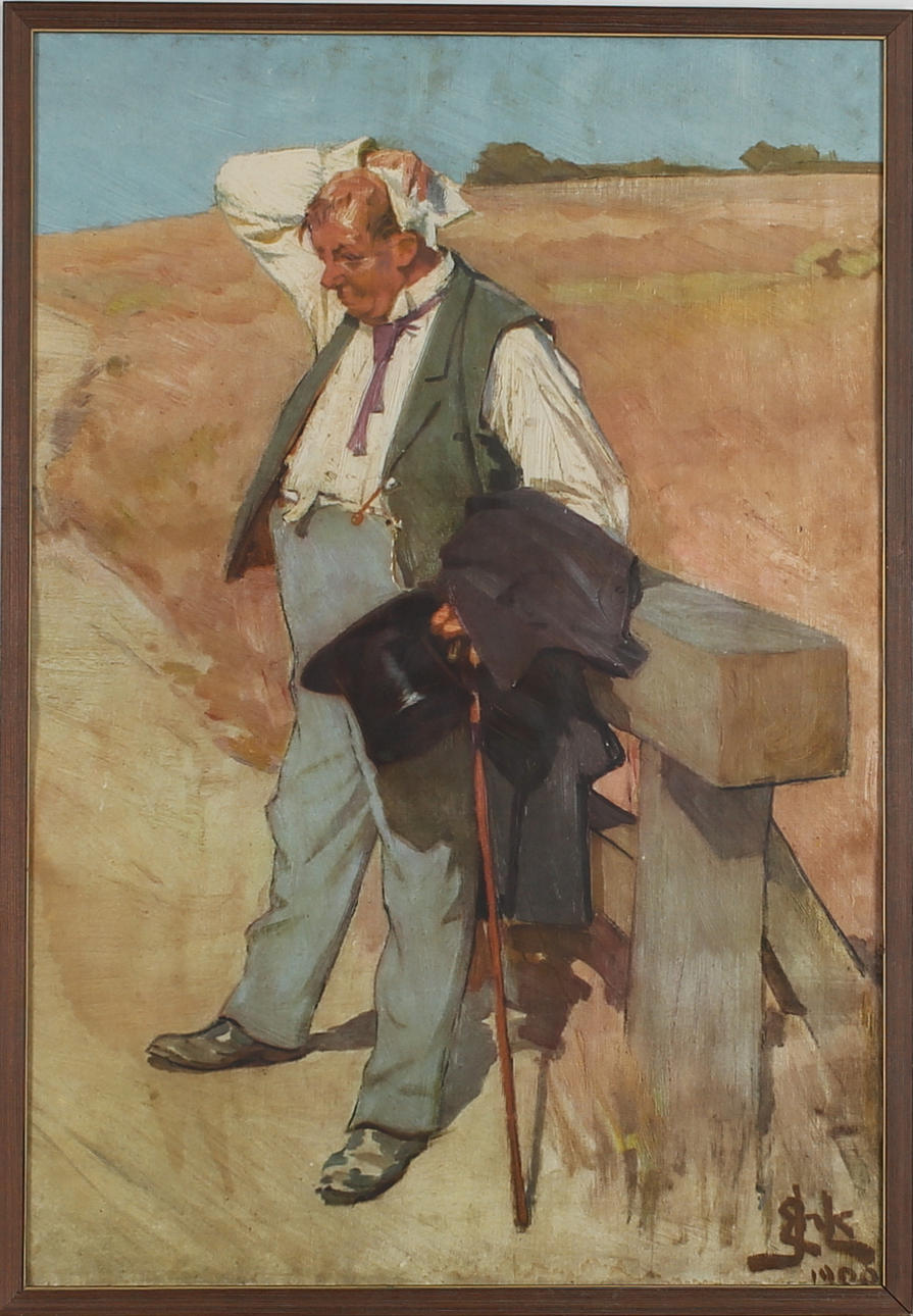 ERIK HENNINGSEN. Tuborg Öl. Offesttryck. Signerad och daterad 1900 i trycket.