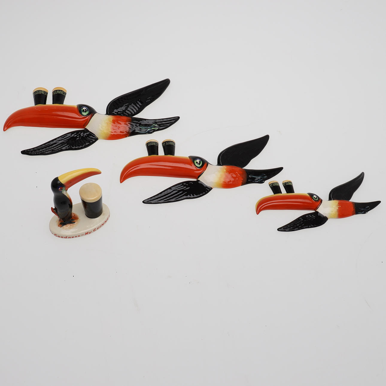 CARLTON WARE GUINNESS TOUCANS.