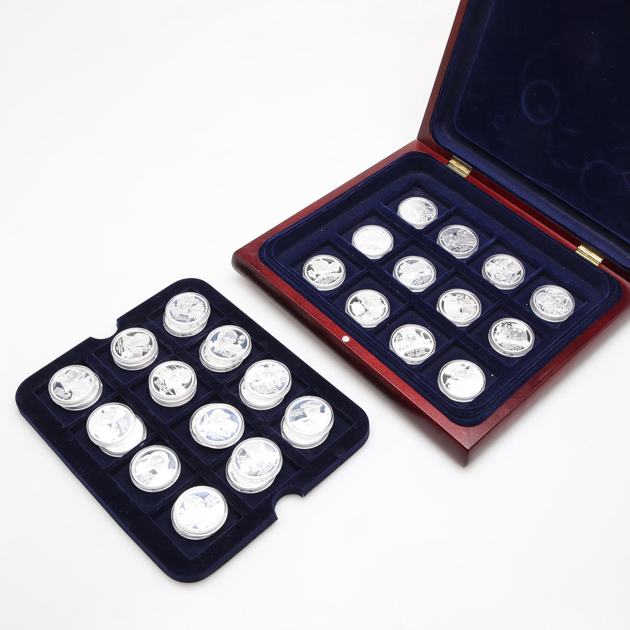 Erä RUOTSALAISIA KERÄILIJÄT, hopeaa.