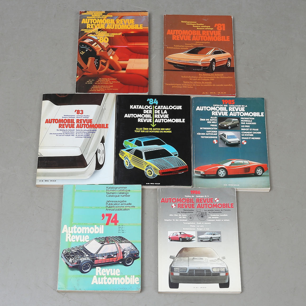 CATALOG "Automobil revue", 7 years.