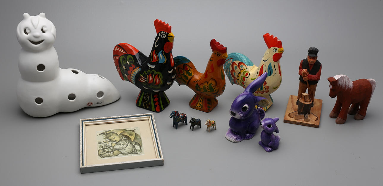 PARTI DIVERSE, 12 delar, bla Nusnäs.