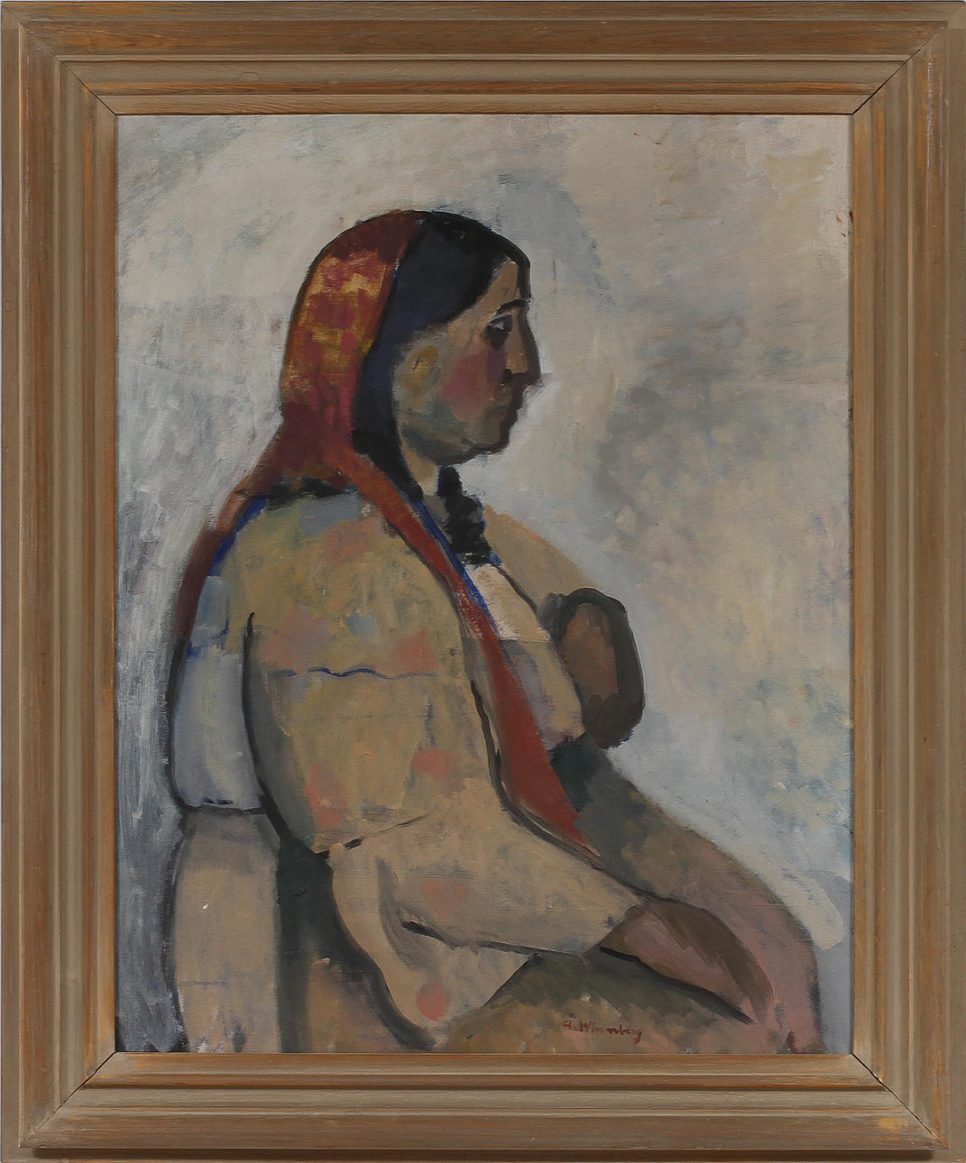 ÅKE WINNBERG. Olja på duk, signerad.