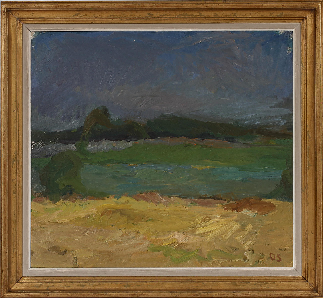 OLLE SKAGERFORS. Olja på duk, signerad OS.