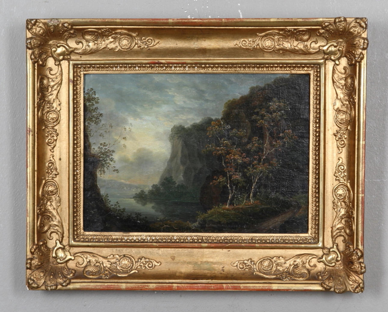 OKÄND KONSTNÄR. olja på duk, 1800-tal.