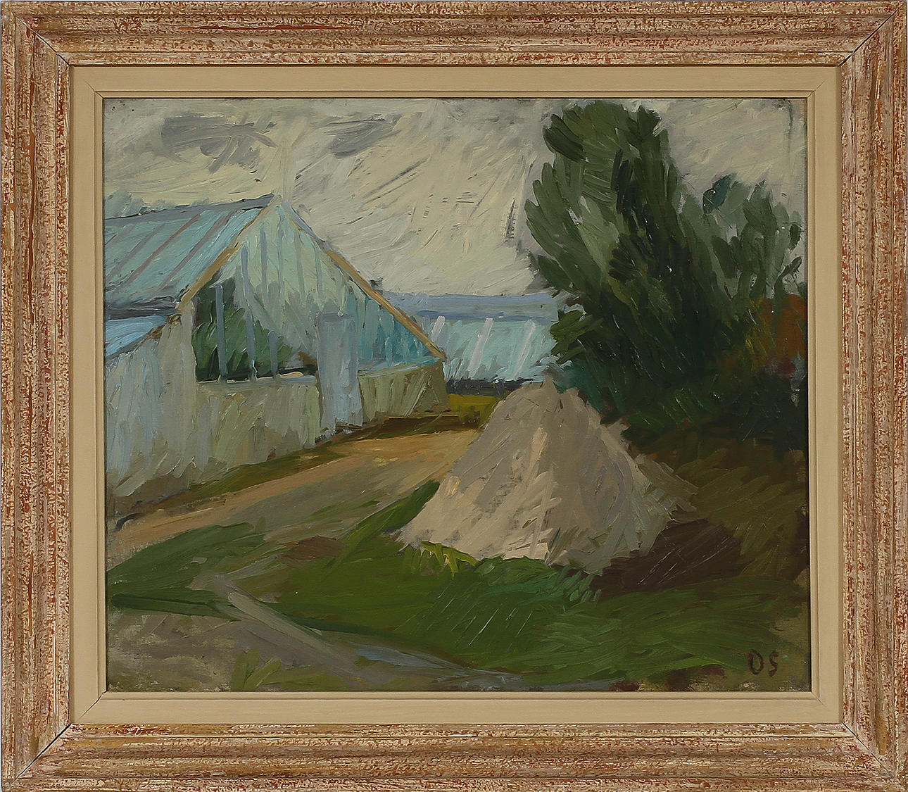 OLLE SKAGERFORS. Olja på duk, signerad OS.