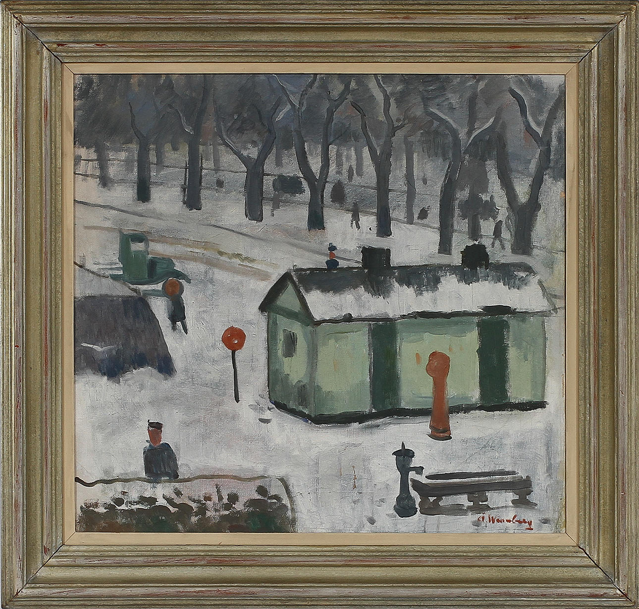 ÅKE WINNBERG. Olja på duk, signerad.