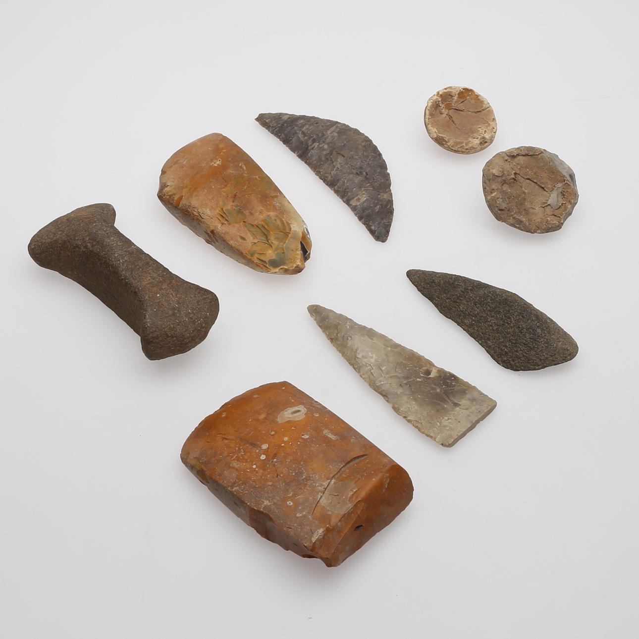 STEINZEITWERKZEUGE, 5 TEILE USW.