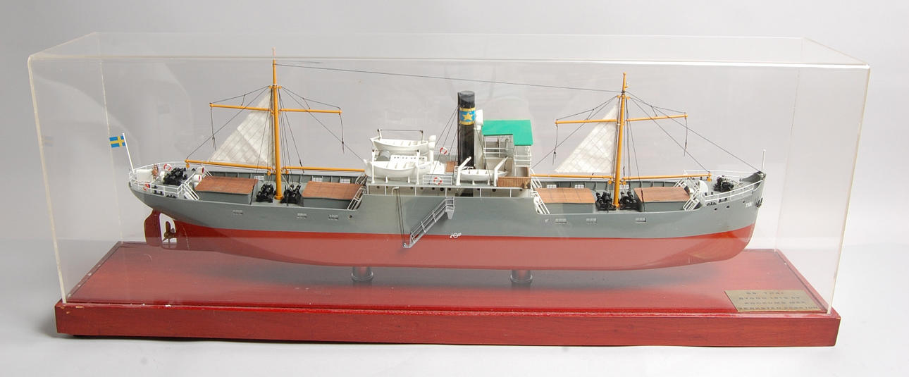 REDERIMODELL, av Nordstjernan Johnson Linjen fartyg SS THAI.