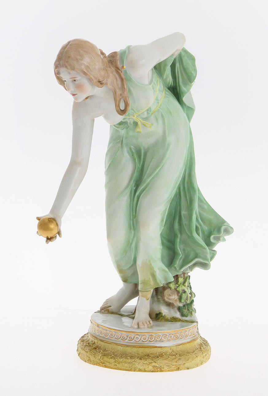 FIGURIN, porslin, Meissen.