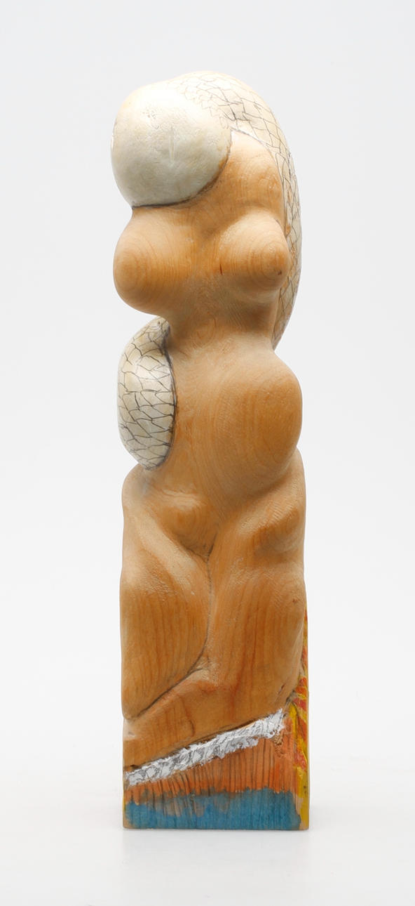 ARNE FÄLTH. Skulptur, trä, signerad.